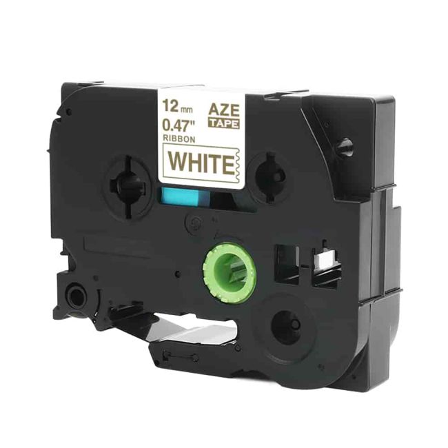Compatible Brother TZeR234 12mm x 4m Gold On White Tape CP-TZeR234