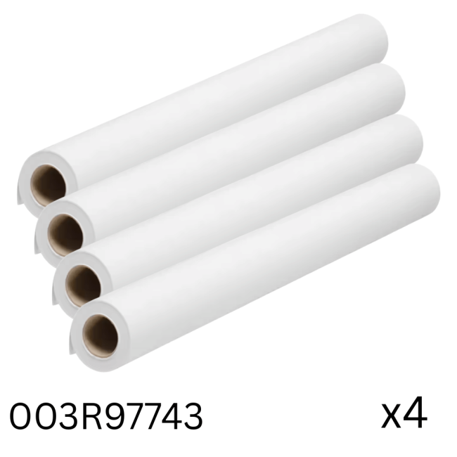 Xerox Uncoated Inkjet Roll 841mm x 50m (Pack of 4) 003R97743