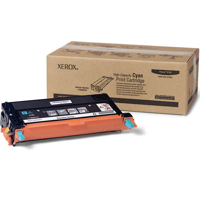 Xerox 113R00723 High Yield Cyan Print Cartridge (6,000 pages*)