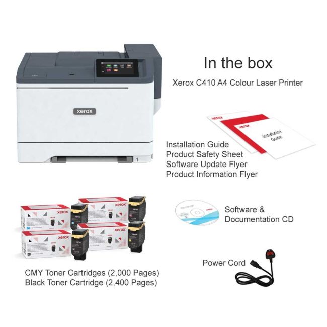 Xerox C410DNW A4 Colour Laser Printer (Wireless)