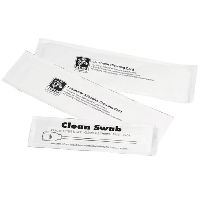 Zebra Card Cleaning Card Kit (2 Rolls) 105999-310-01