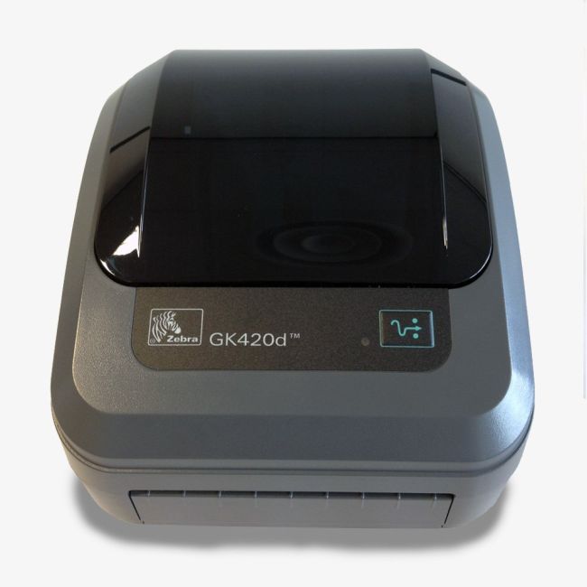 Zebra GK420D Thermal Printer (USB & Serial) front view