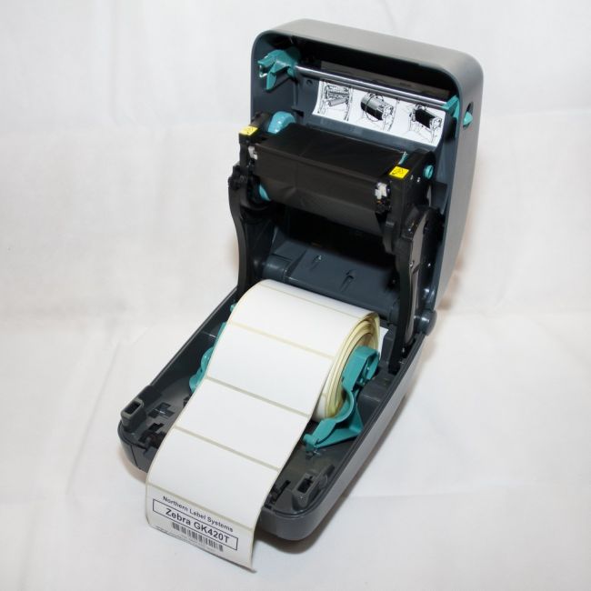 Zebra GK420T Thermal Printer (USB & Network) open top