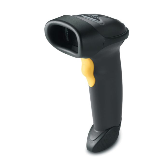 Zebra LS2208 Handheld 1D Laser Barcode Scanner - Black (RS-485 & USB)
