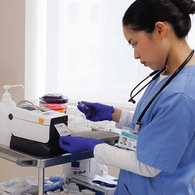 Zebra ZD411 Healthcare Direct Thermal Label Printer - 300 DPI (USB, Network & Bluetooth)