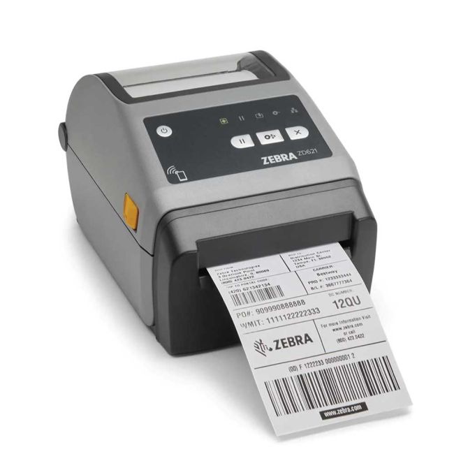 Zebra ZD621D Direct Thermal Printer (USB, Wireless, Serial, Network, NFC & BT)