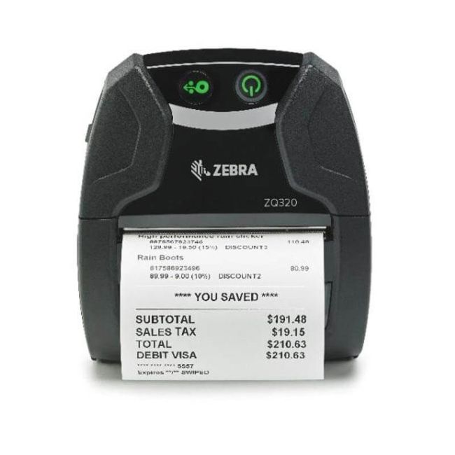 Zebra ZQ320 Plus Outdoor Mobile Label Printer (WiFi & Bluetooth)