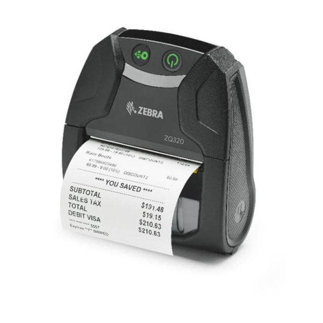 Zebra ZQ320 Plus Indoor Mobile Label Printer (WiFi & Bluetooth)