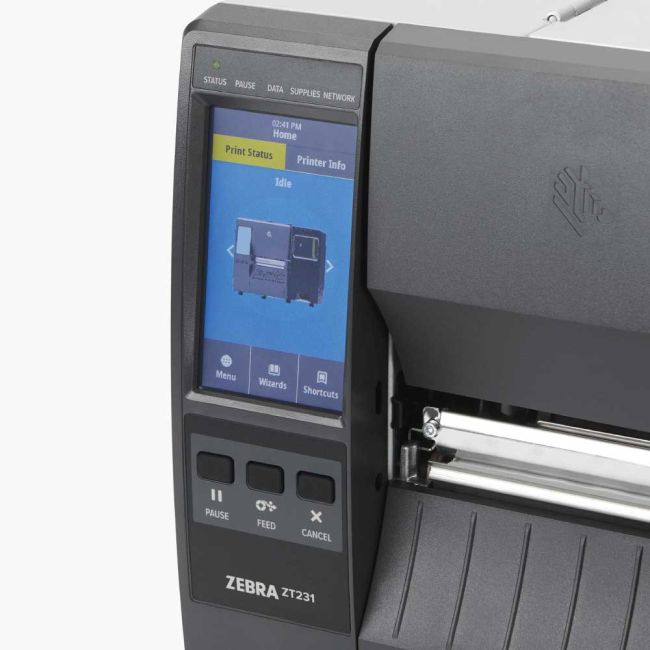 Zebra ZT231T Thermal Transfer Label Printer (USB, USB Host, RS232, BT (BLE), Network)