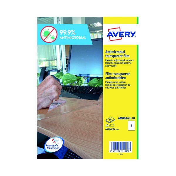 Avery Removable A3 Antimicrobial Film Labels (10 Pack) AM001A3 ...
