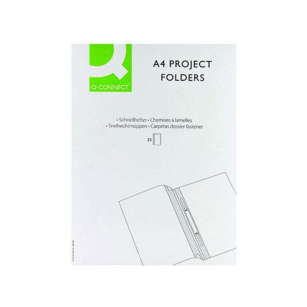 Q-Connect Project Folder A4 Blue (25 Pack) KF01454 | Printer Base