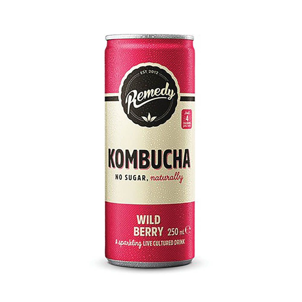 Remedy Wild Berry Kombucha 250ml (12 Pack) | Printer Base
