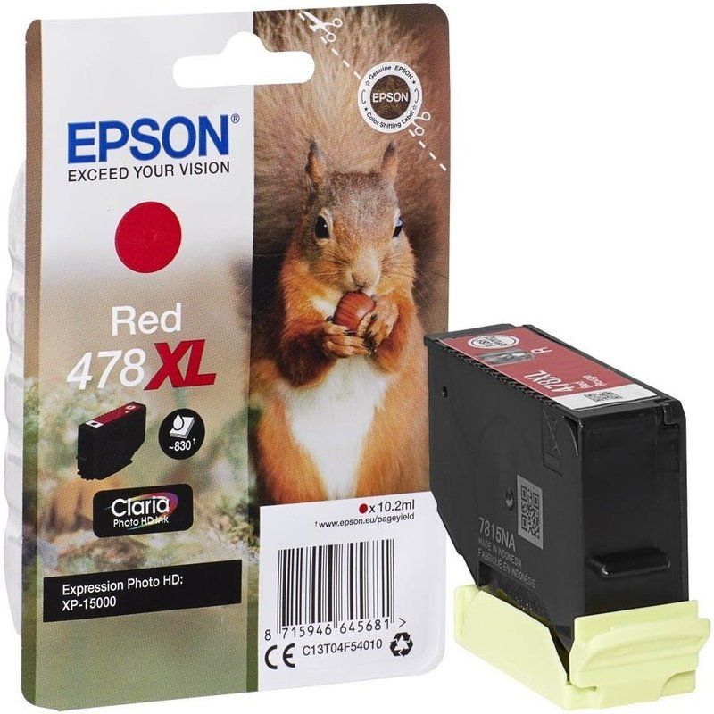 Epson 478XL Red Ink Cartridge (830 Pages*) C13T04F54010 | Printer Base