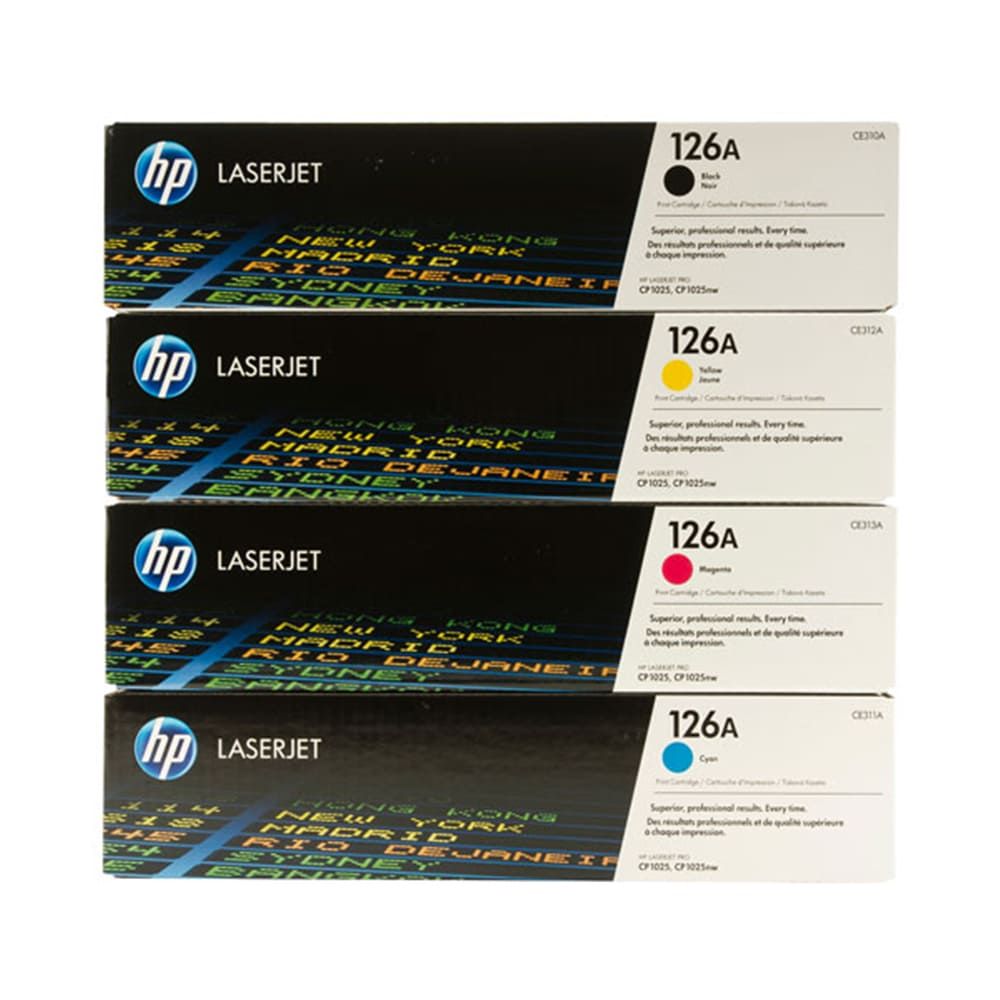 HP PB-CF341A-CE310A 126A CMYK Toner Cartridge Multipack | Printer Base