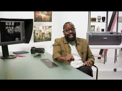 Canon imagePROGRAF PRO 1100 setup with Canon Ambassador, Igor Demba
