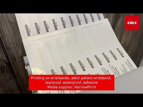 Oki C650 Printing Wristbands