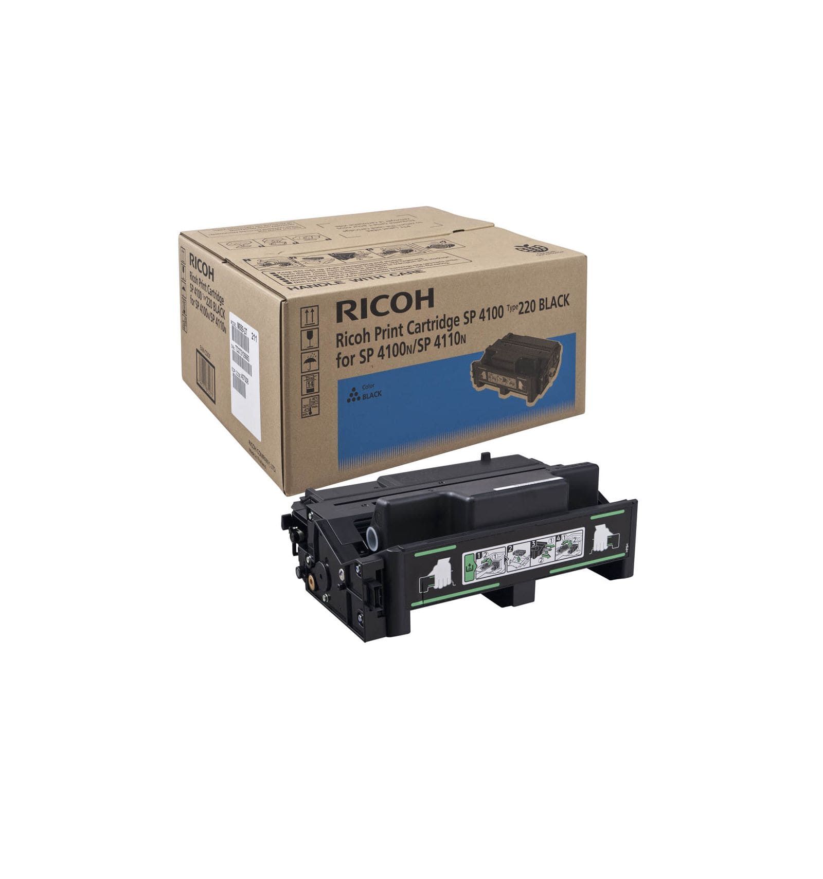 Ricoh 407008 AIO Black Toner Cartridge (not compatible with SP4100nl ...