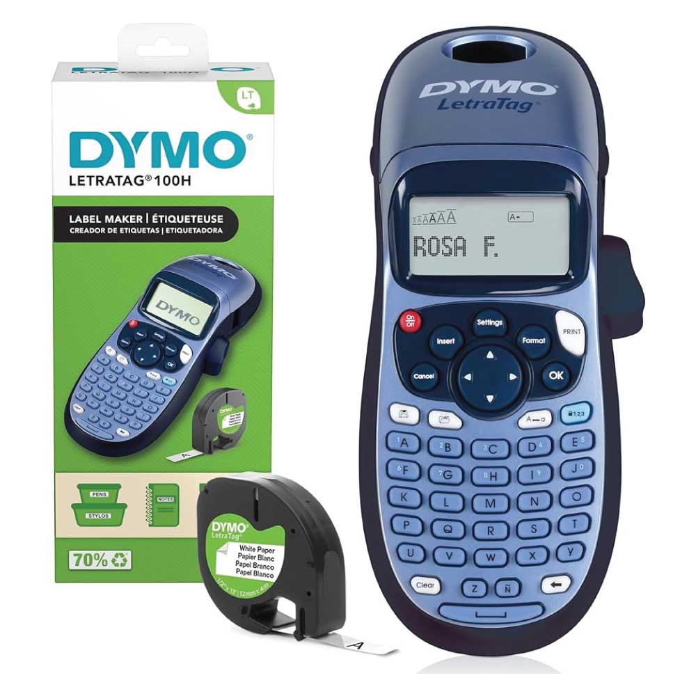 An image of DYMO Letratag LT100-H Label Printer Starter Kit 2174580