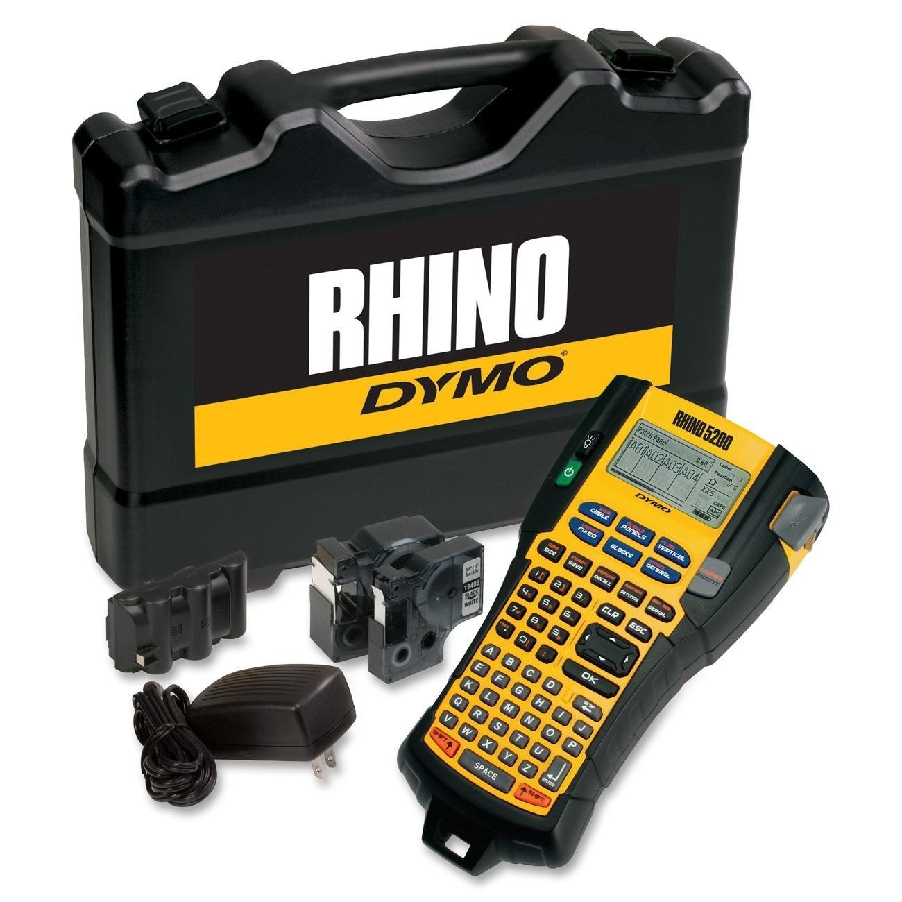 An image of DYMO RHINO 5200 Kit Industrial Label Printer with Hard Carry Case