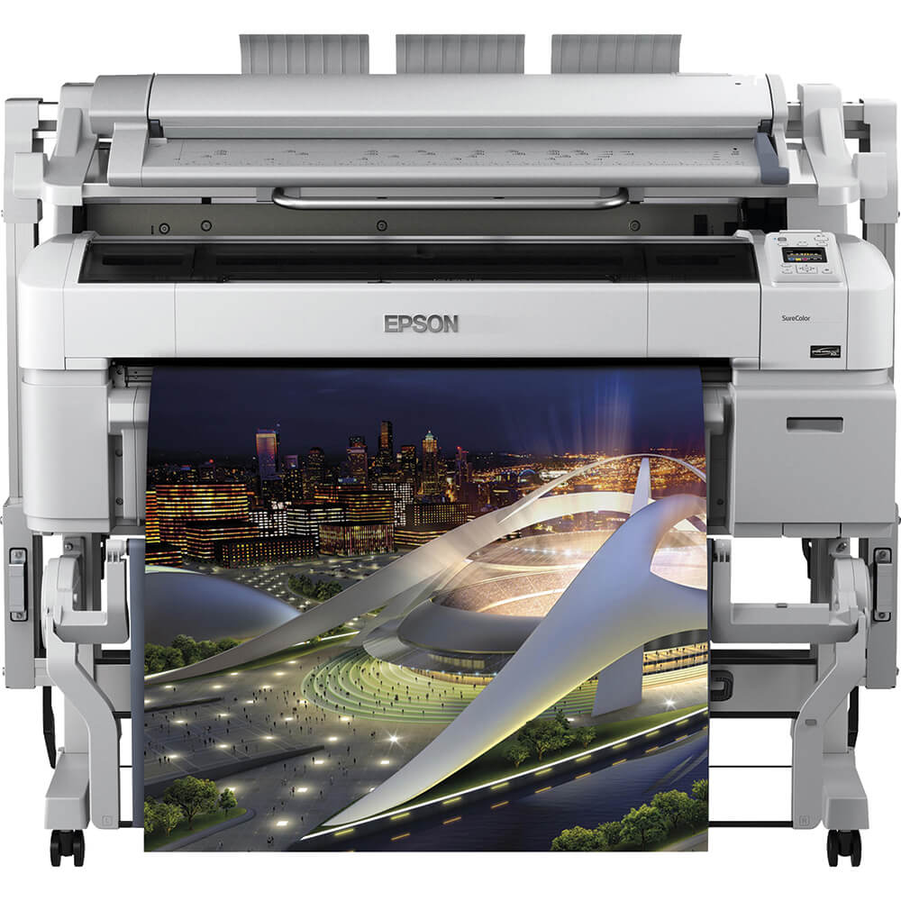An image of Epson SureColor SC-T5200D MFP PS 36" / A0 Large Format Printer with Postscript