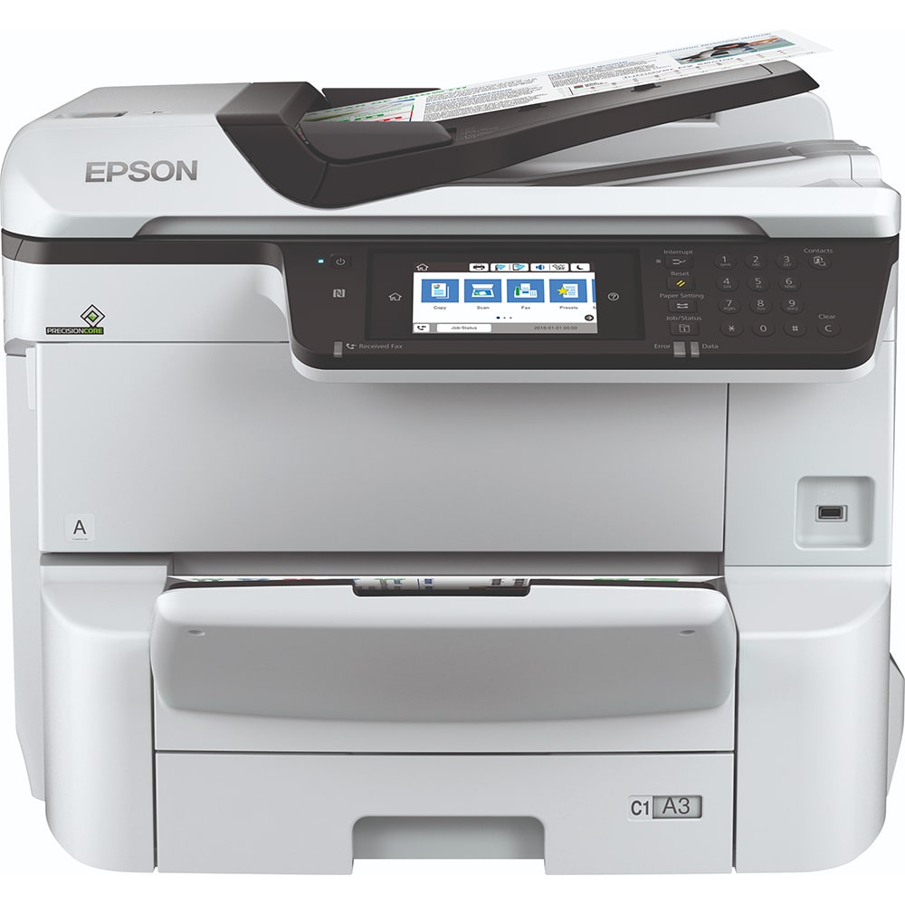 An image of Epson WorkForce Pro WF-C8690DWF A3 Colour Multifunction Inkjet Printer 