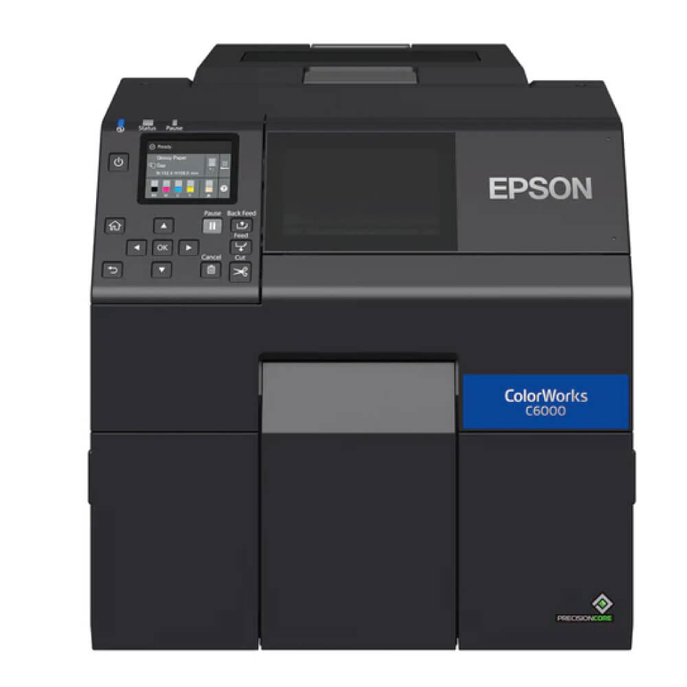 An image of Epson ColorWorks CW-C6000Ae Colour Inkjet Label Printer 