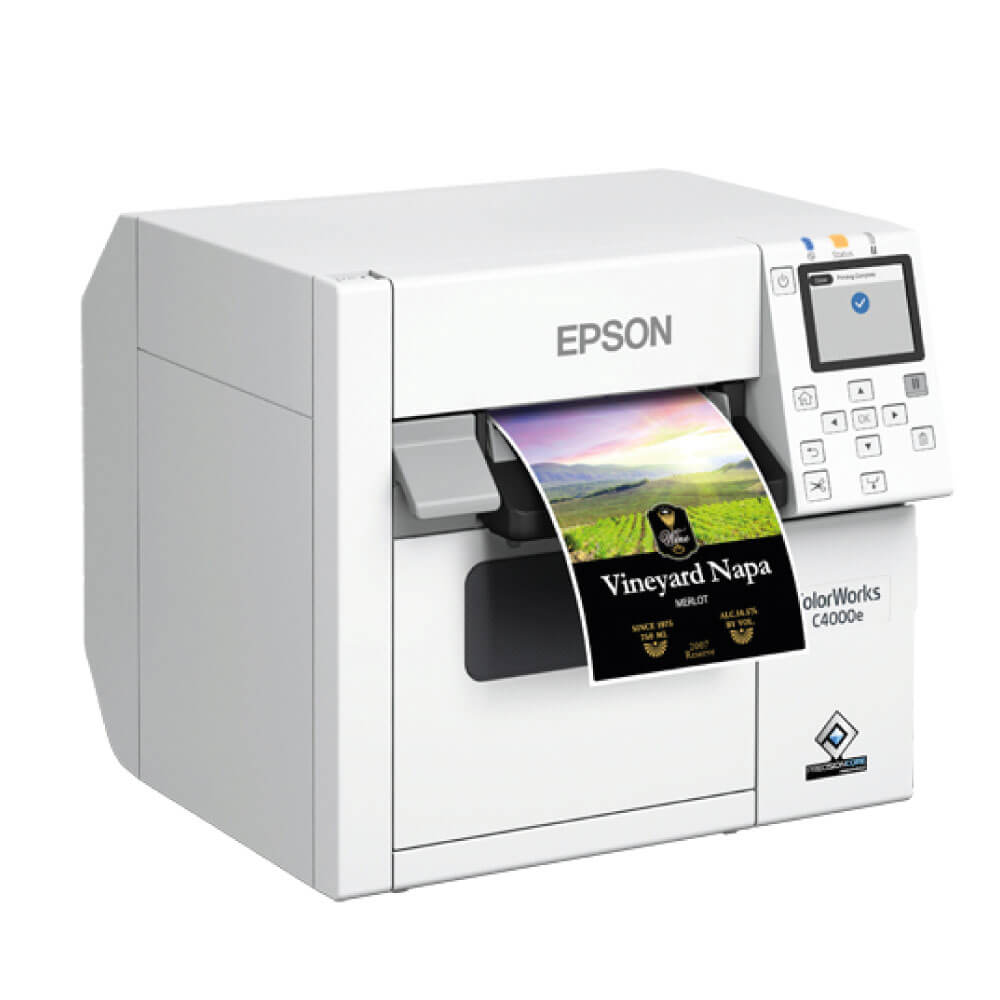 An image of Epson CW-C4000e (mk) Colour Inkjet Label Printer