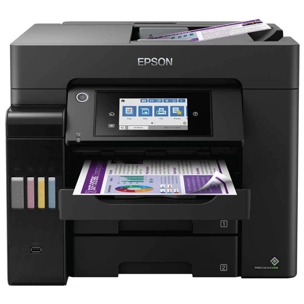 An image of Epson EcoTank ET-5805 A4 Colour Multifunction Inkjet Printer C11CJ30405BA