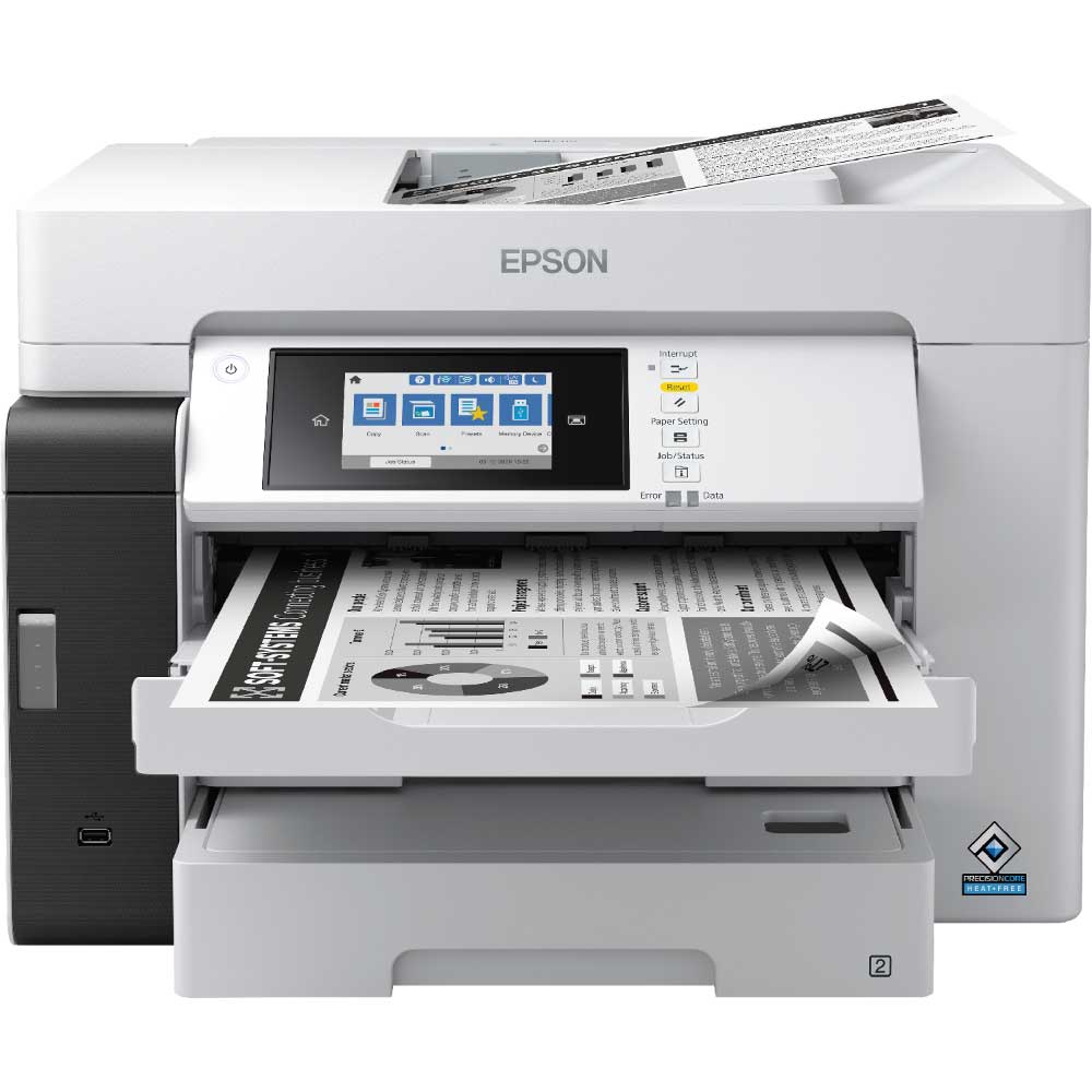 An image of Epson EcoTank Pro ET-M16685 A3+ Mono Multifunction Inkjet Printer C11CJ41409BA