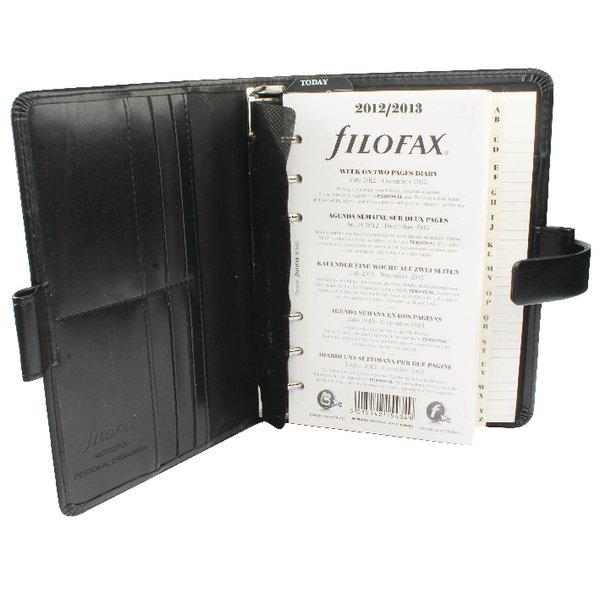 Filofax Metropol Personal Organizer Black 026902 