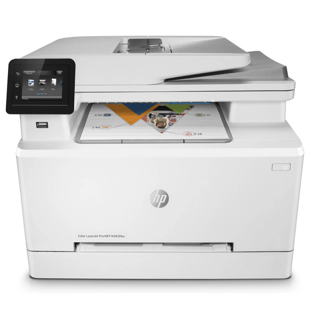 An image of HP LaserJet Pro MFP M283fdn A4 Colour Multifunction Laser Printer 