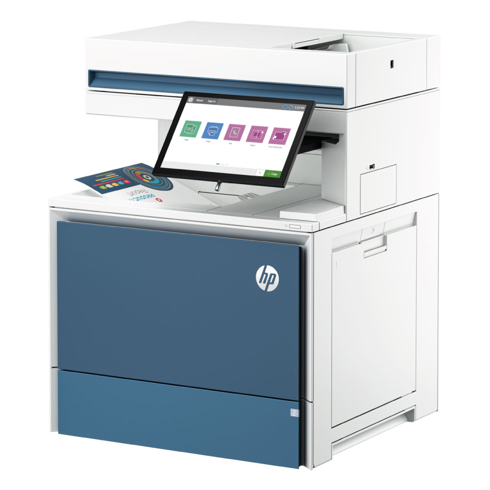 An image of HP Color LaserJet Enterprise Flow MFP 6800zf A4 Colour Multifunction Laser Print...