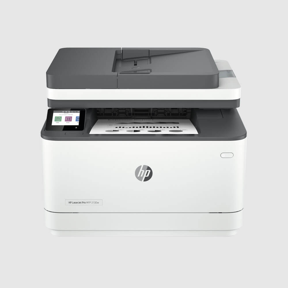 An image of HP LaserJet Pro MFP 3102FDN A4 Mono Multifunction Laser Printer 