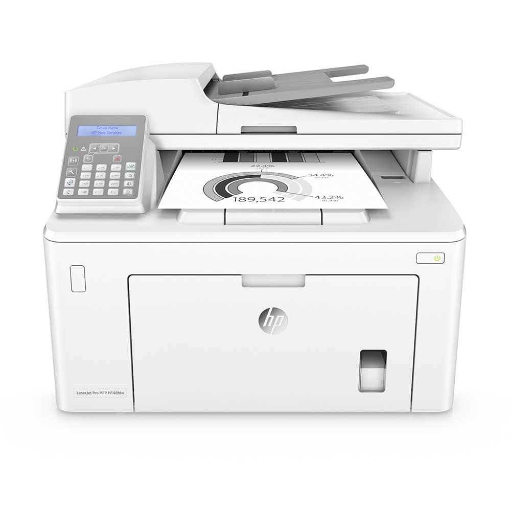 An image of HP LaserJet Pro M148dw A4 Mono Multifunction Laser Printer 