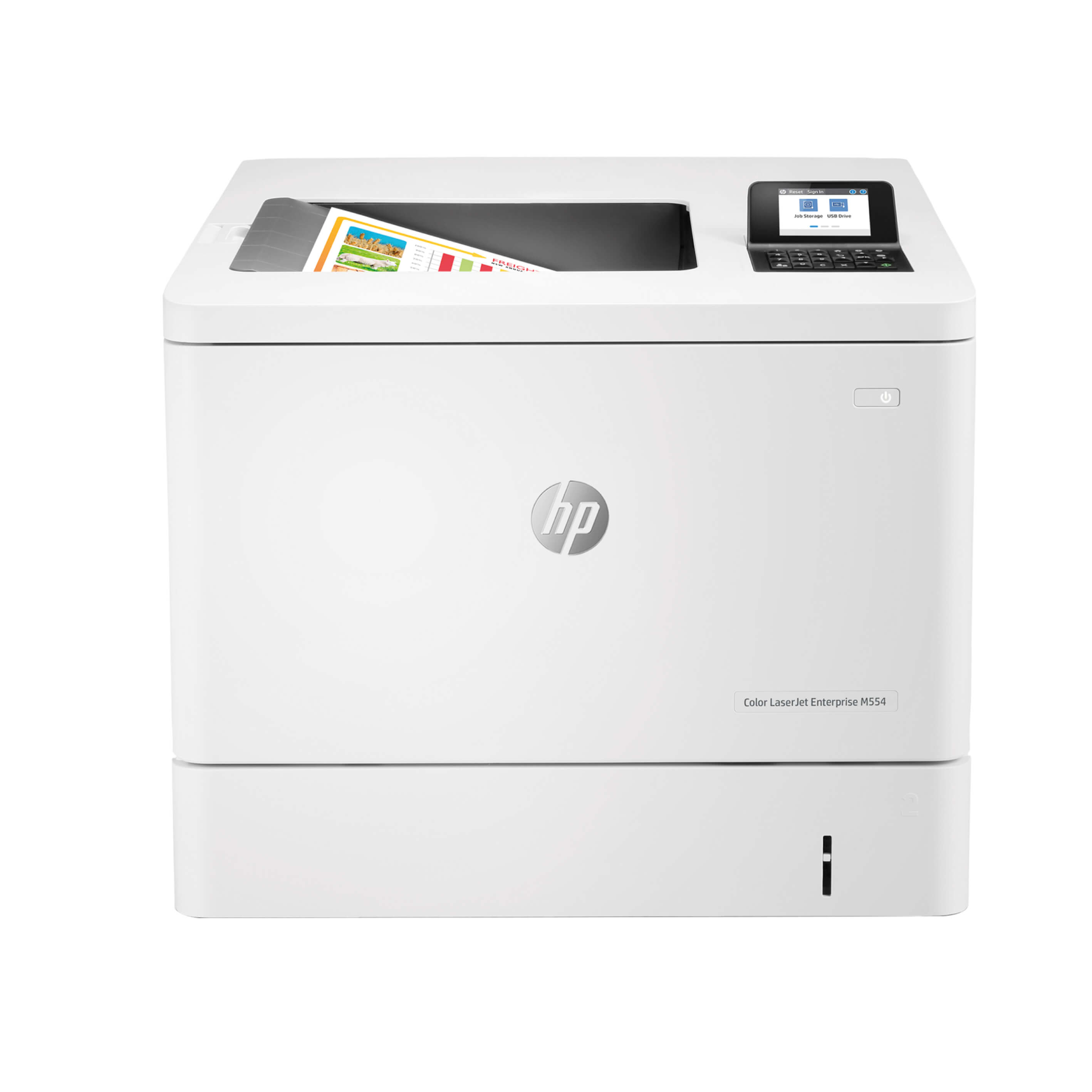 An image of HP LaserJet Enterprise M554dn A4 Colour Laser Printer 7ZU81A#B19