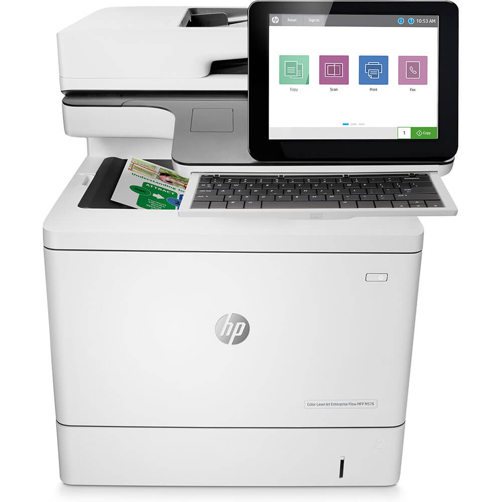 An image of HP LaserJet Enterprise Flow MFP M578c A4 Colour Multifunction Laser Printer 