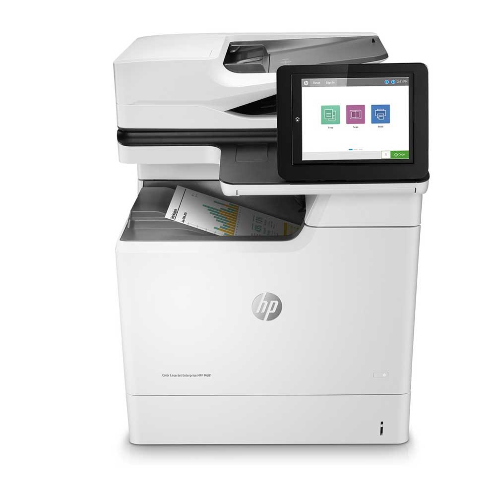 An image of HP LaserJet Enterprise M681dh A4 Colour Multifunction Laser Printer J8A10A#B19