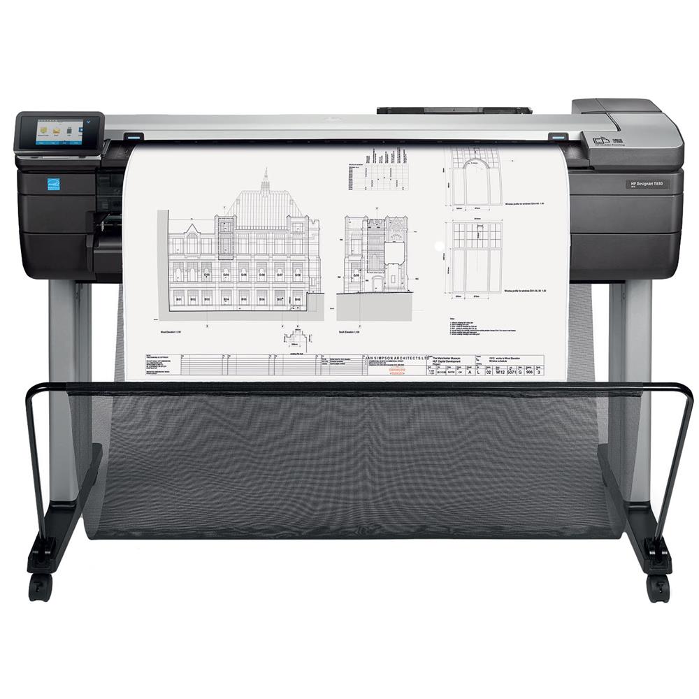 An image of HP Designjet T830 24" (A1) eMultifunction Printer F9A28A#B19