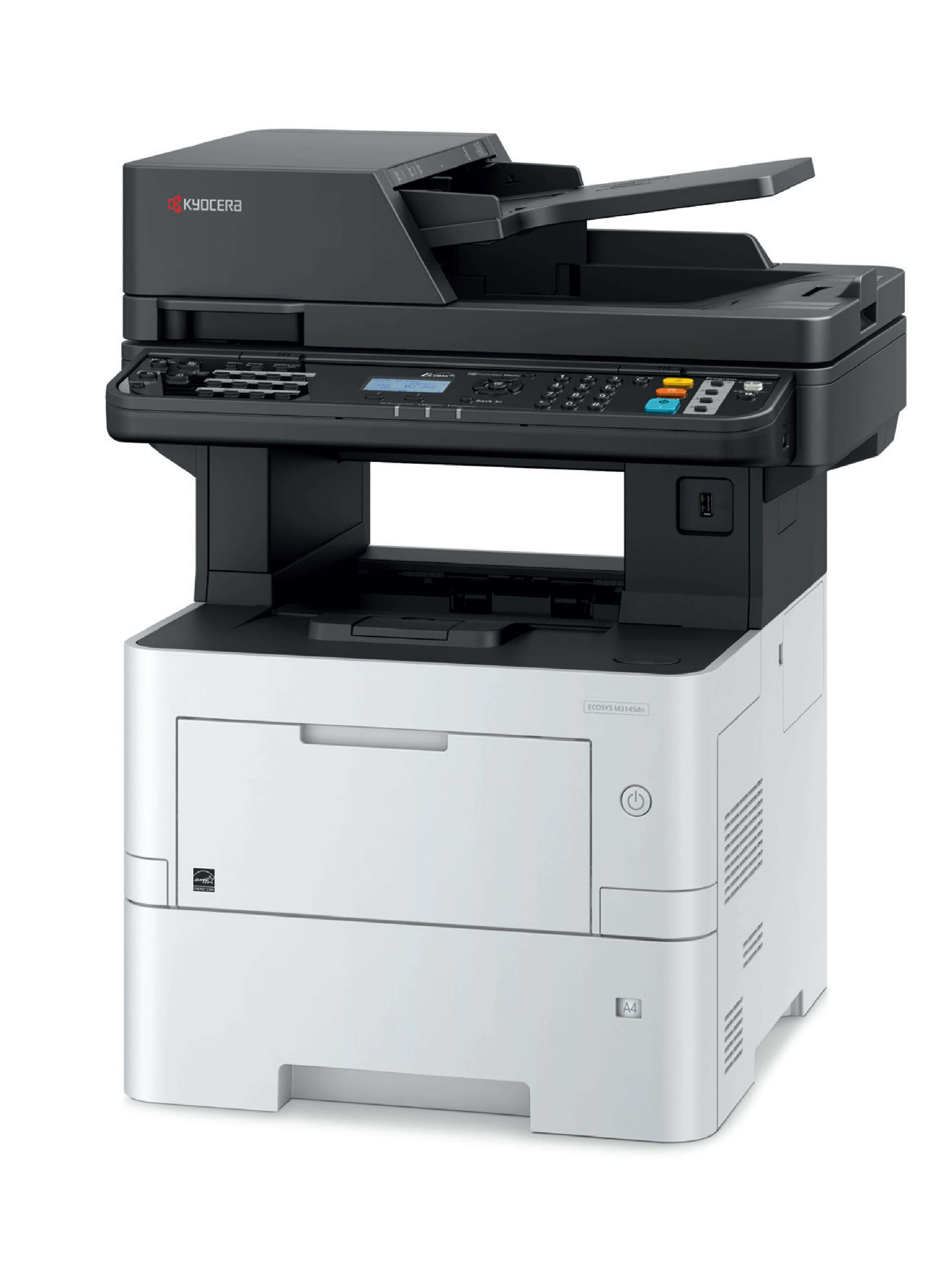 An image of Kyocera ECOSYS M3145dn A4 Mono Multifunction Laser Printer 