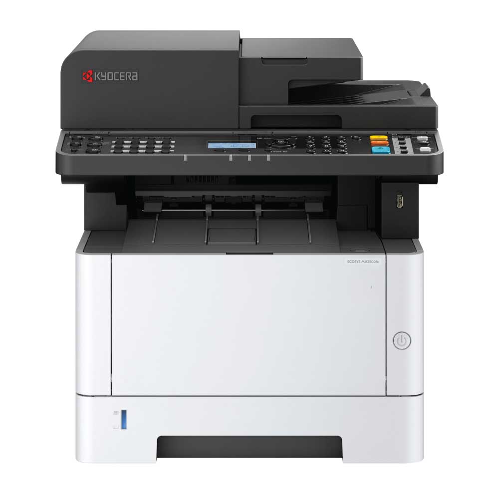 An image of Kyocera ECOSYS MA3500x A4 Mono Multifunction Laser Printer 10C3G3NL0