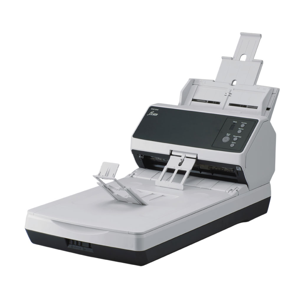 An image of Fujitsu Ricoh fi-8250 A4 Sheetfed & Flatbed Document Scanner