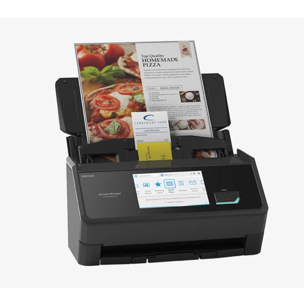 An image of Ricoh ScanSnap iX2500 (Black) A4 Document Scanner PA03860-B001