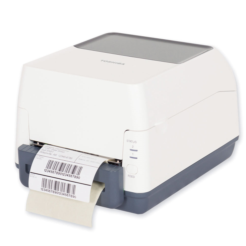 An image of Toshiba FV4T Thermal Transfer Desktop Label Printer (200 DPI) 