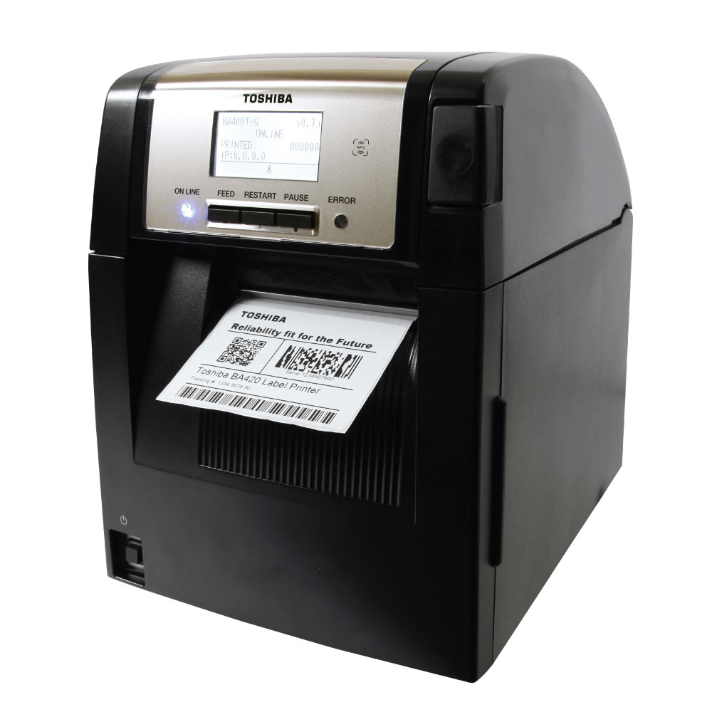 An image of Toshiba BA420T Plastic Case Mid Range Label Printer (200 DPI) 