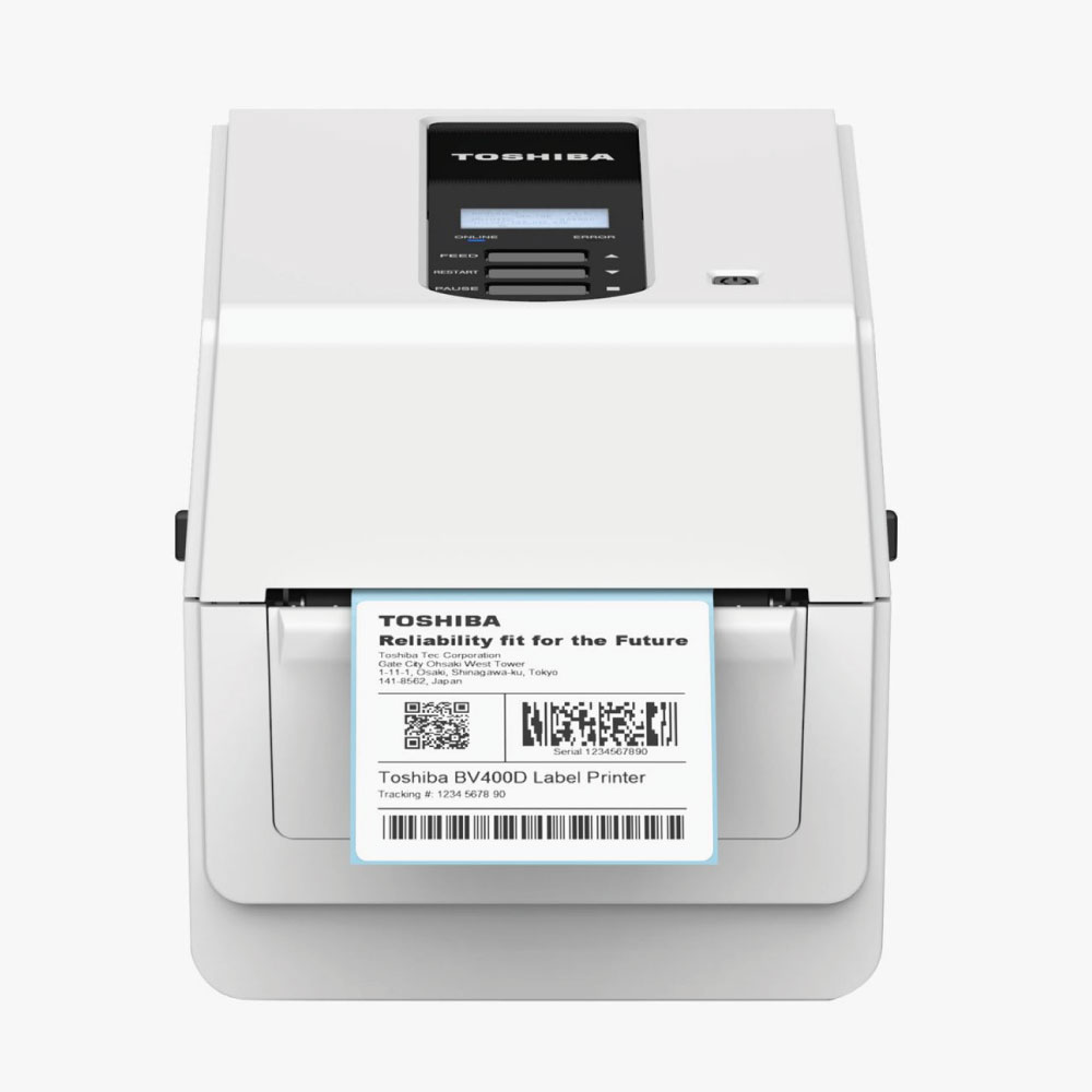 An image of Toshiba BV410D Direct Thermal Desktop Label Printer (200DPI) 