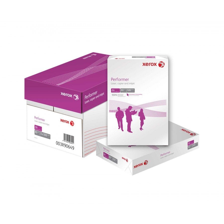 Pack of 12 Xerox Performer Paper A4 80gsm White 003R90649 Pack of 5 Reams &Stick N 21332 Sticky Note 76x76mm Neon Assorted Colour
