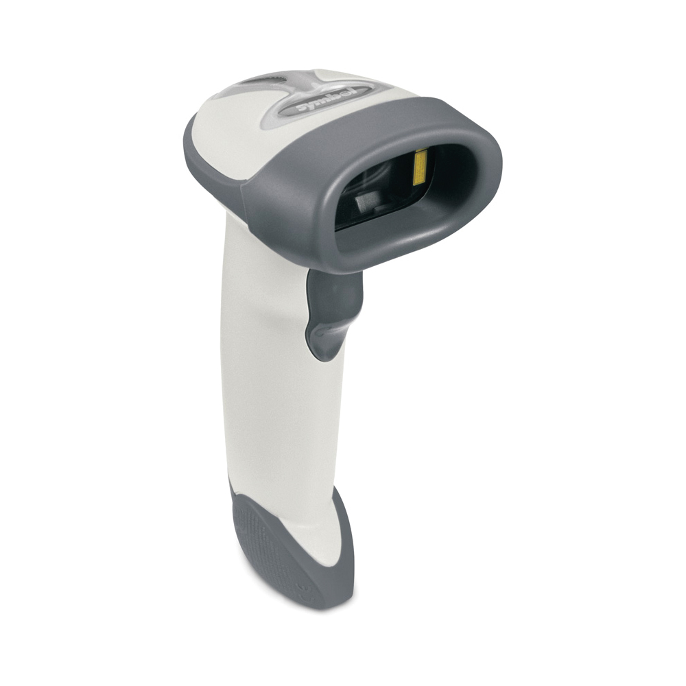 An image of Zebra LS2208 - White Corded Handheld 1D/2D Imager Barcode Scanner LS2208-SR20001...