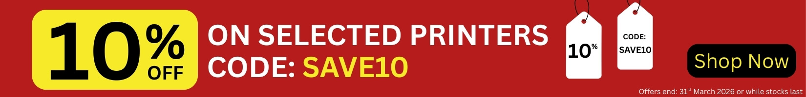 10% Off Selected Printers - March 2026