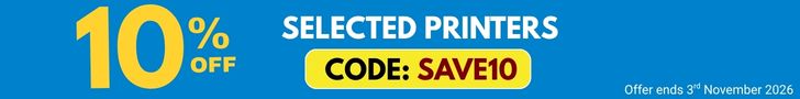 10% Off Selected Printers