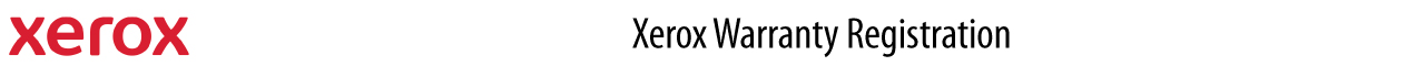 xerox printer warranty registration banner